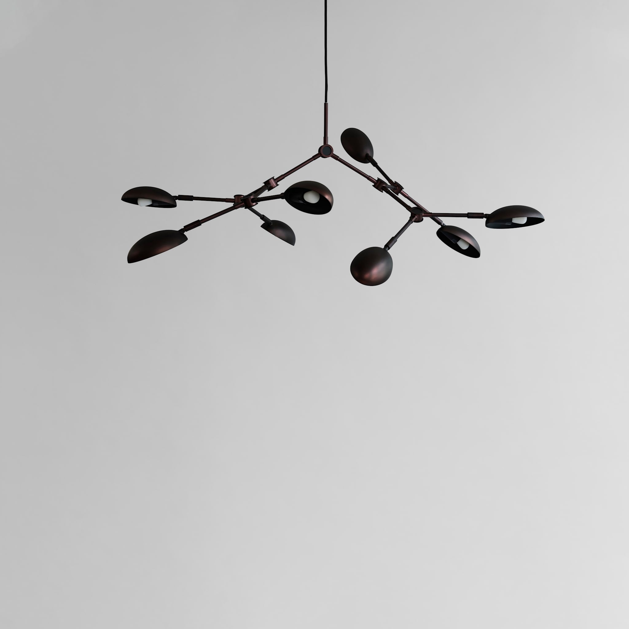 101 Copenhagen - Drop Chandelier, Mini - Burned Black (5m) - Chandelier