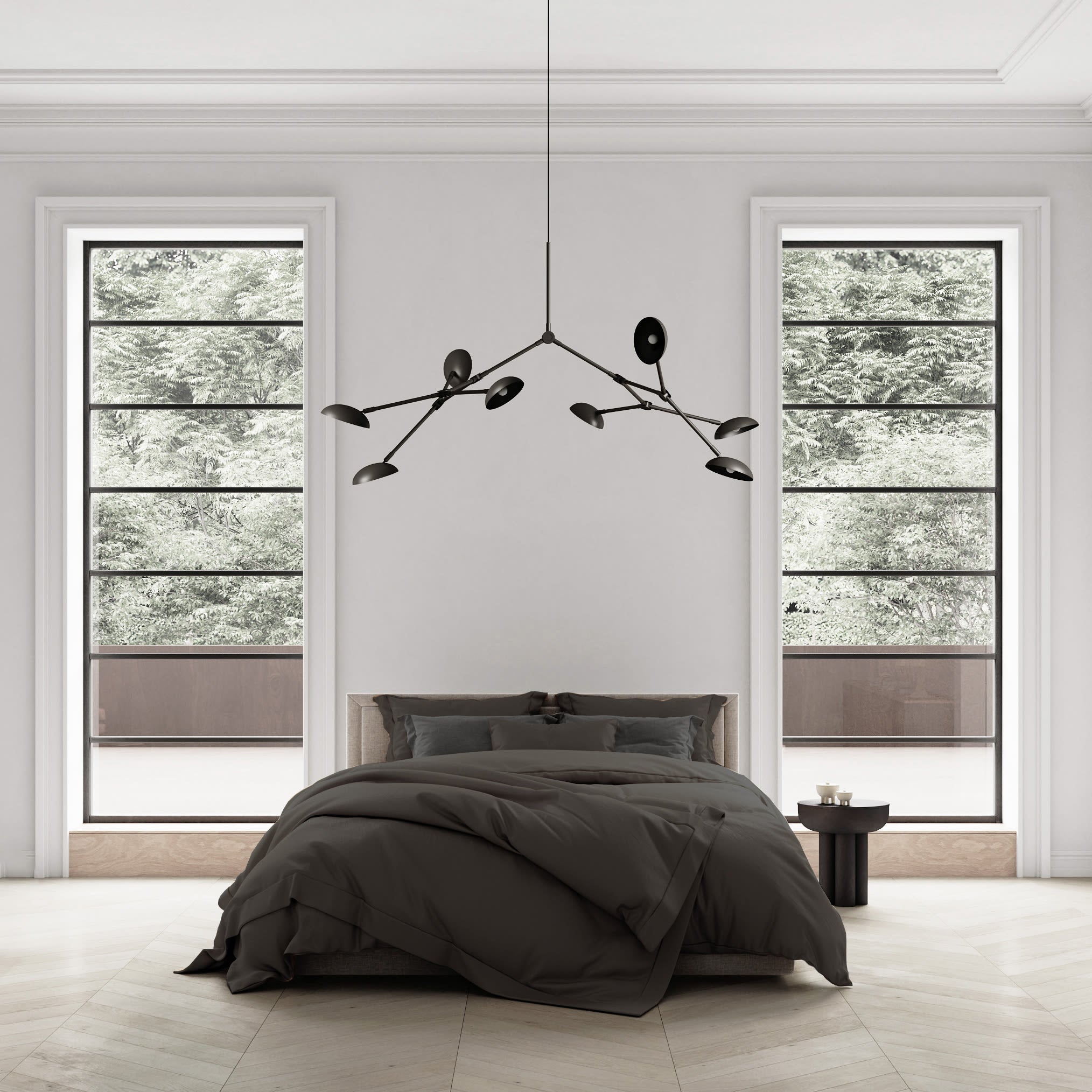 101 Copenhagen - Crown Table, Tall - Burned Black - Coffee or Side Table