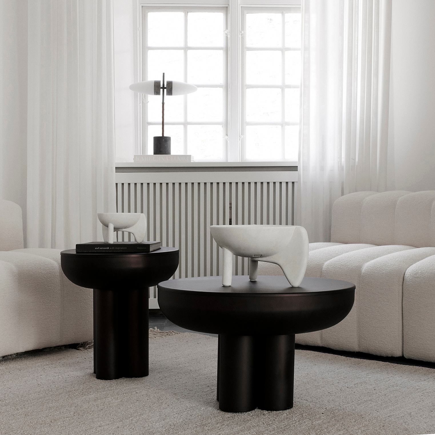 101 Copenhagen - Crown Table, Low - Burned Black - Coffee or Side Table