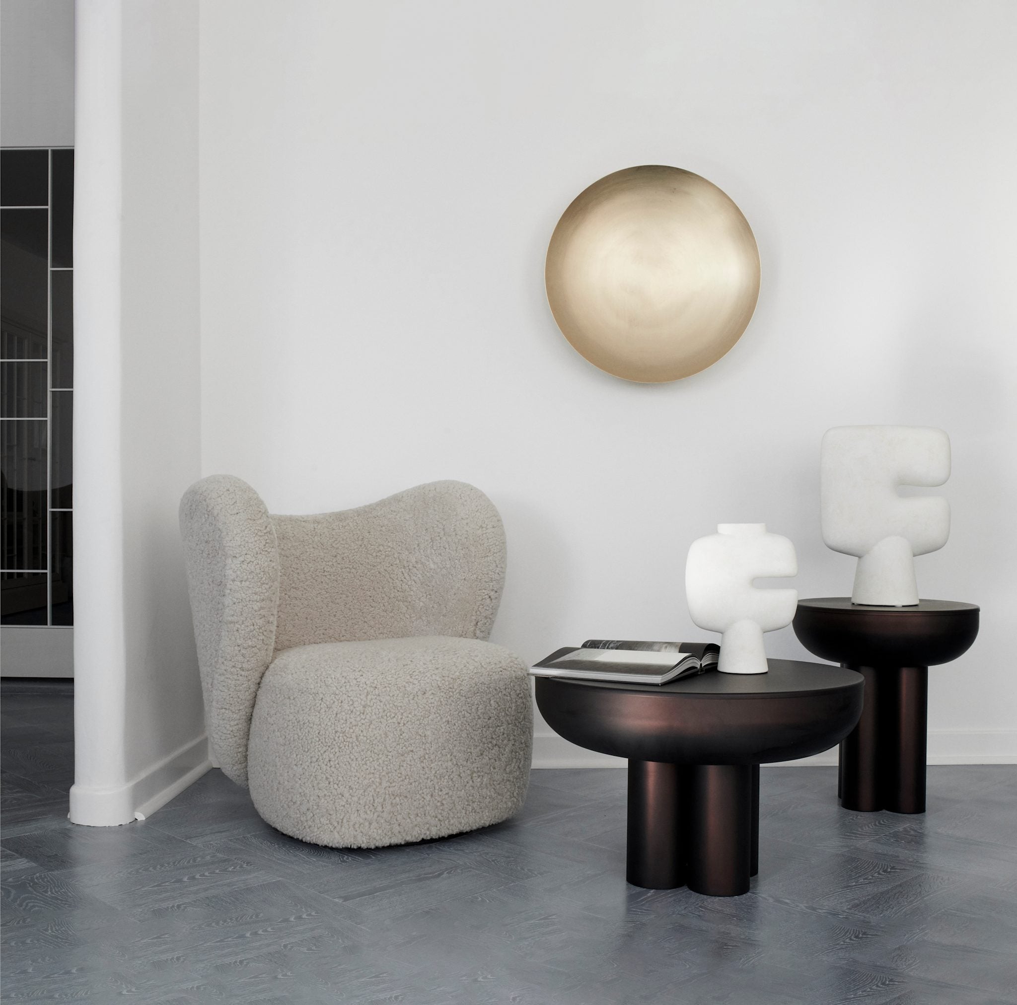 101 Copenhagen - Crown Table, Low - Burned Black - Coffee or Side Table