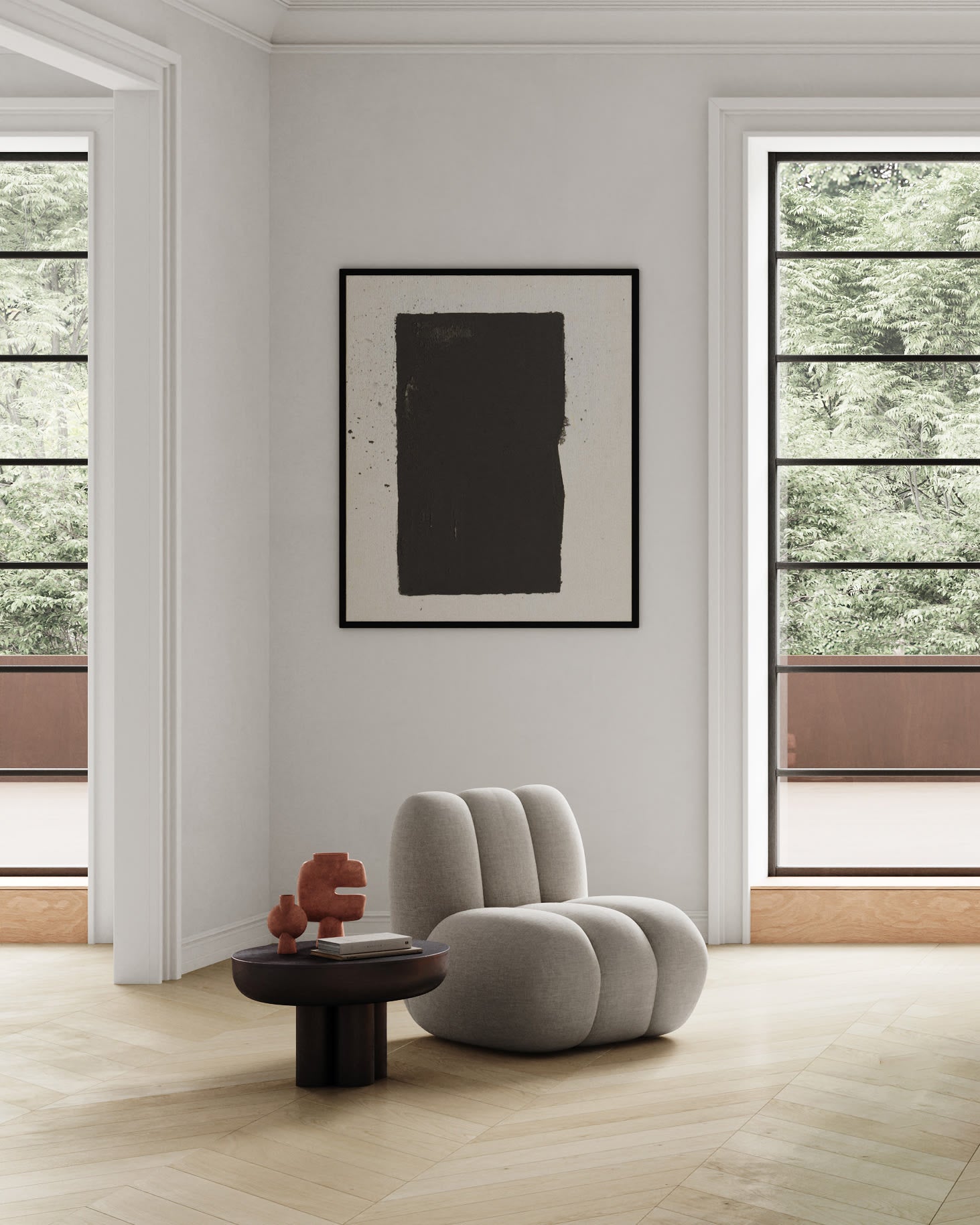 101 Copenhagen - Crown Table, Low - Burned Black - Coffee or Side Table