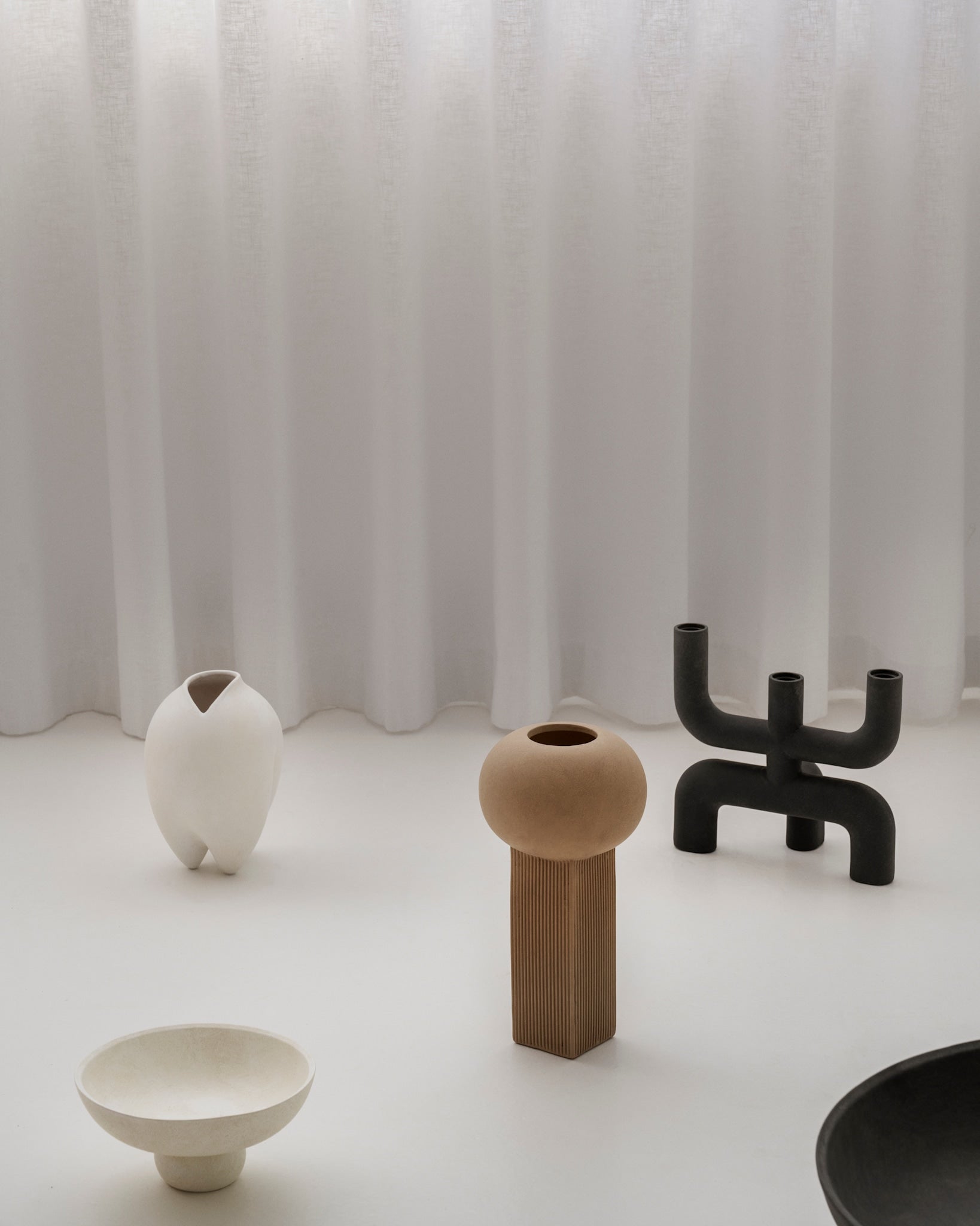 101 Copenhagen - Cobra Candle Holder - Black - Candle Holders