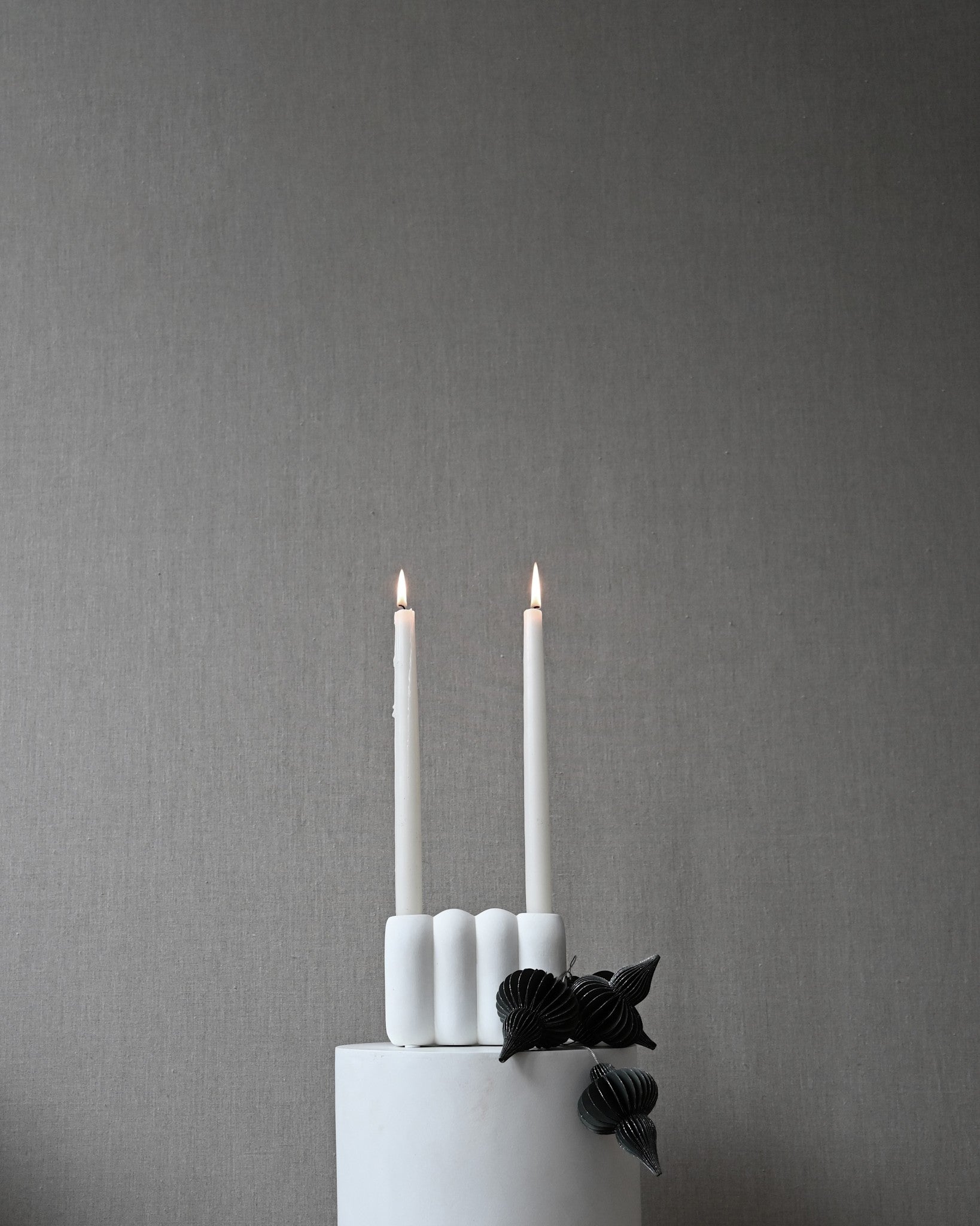 101 Copenhagen - Tube Candle Holder, Mini - Bone White - Candle Holders