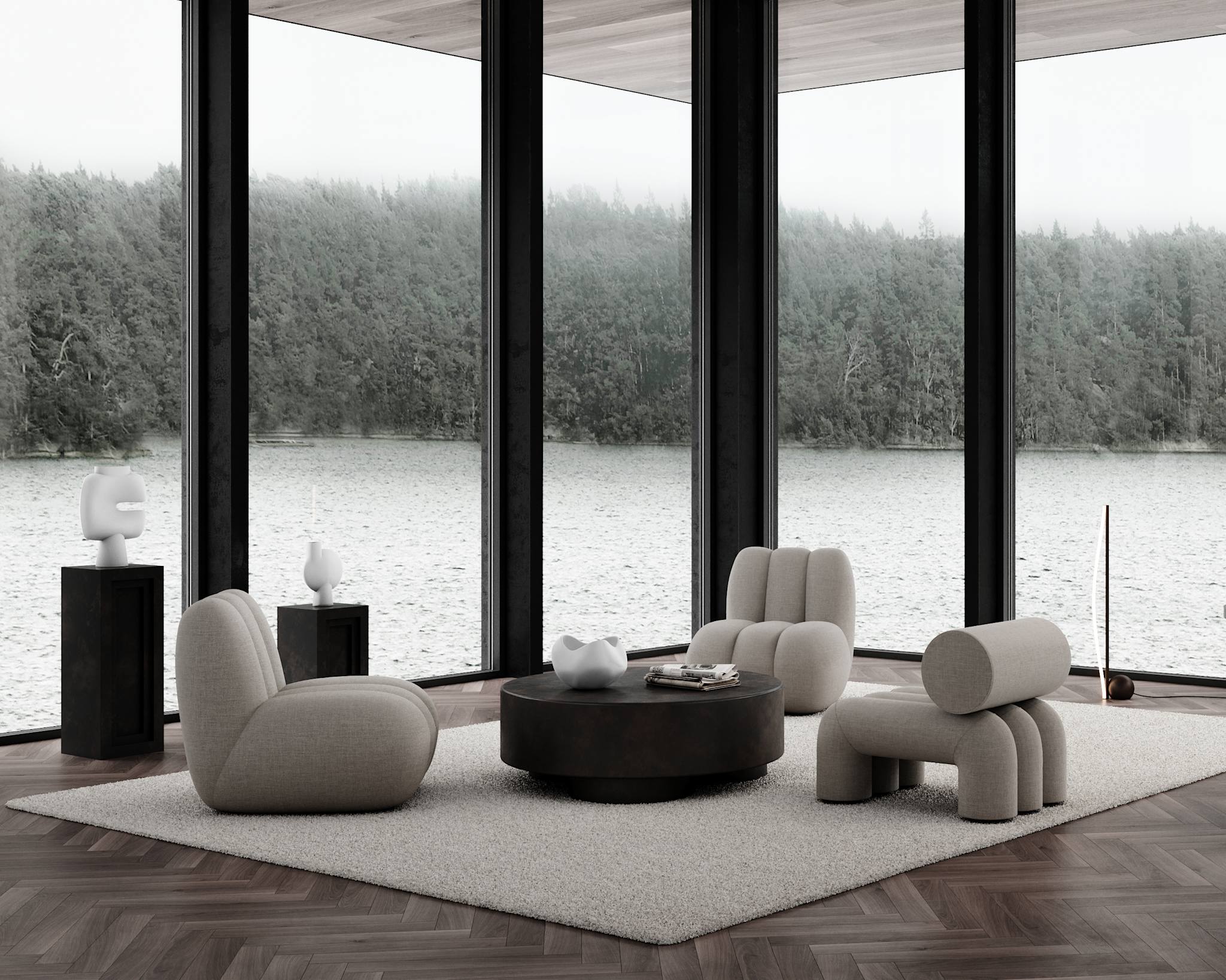 101 Copenhagen - Bow Floor Lamp - Bronze - Floor Lamp