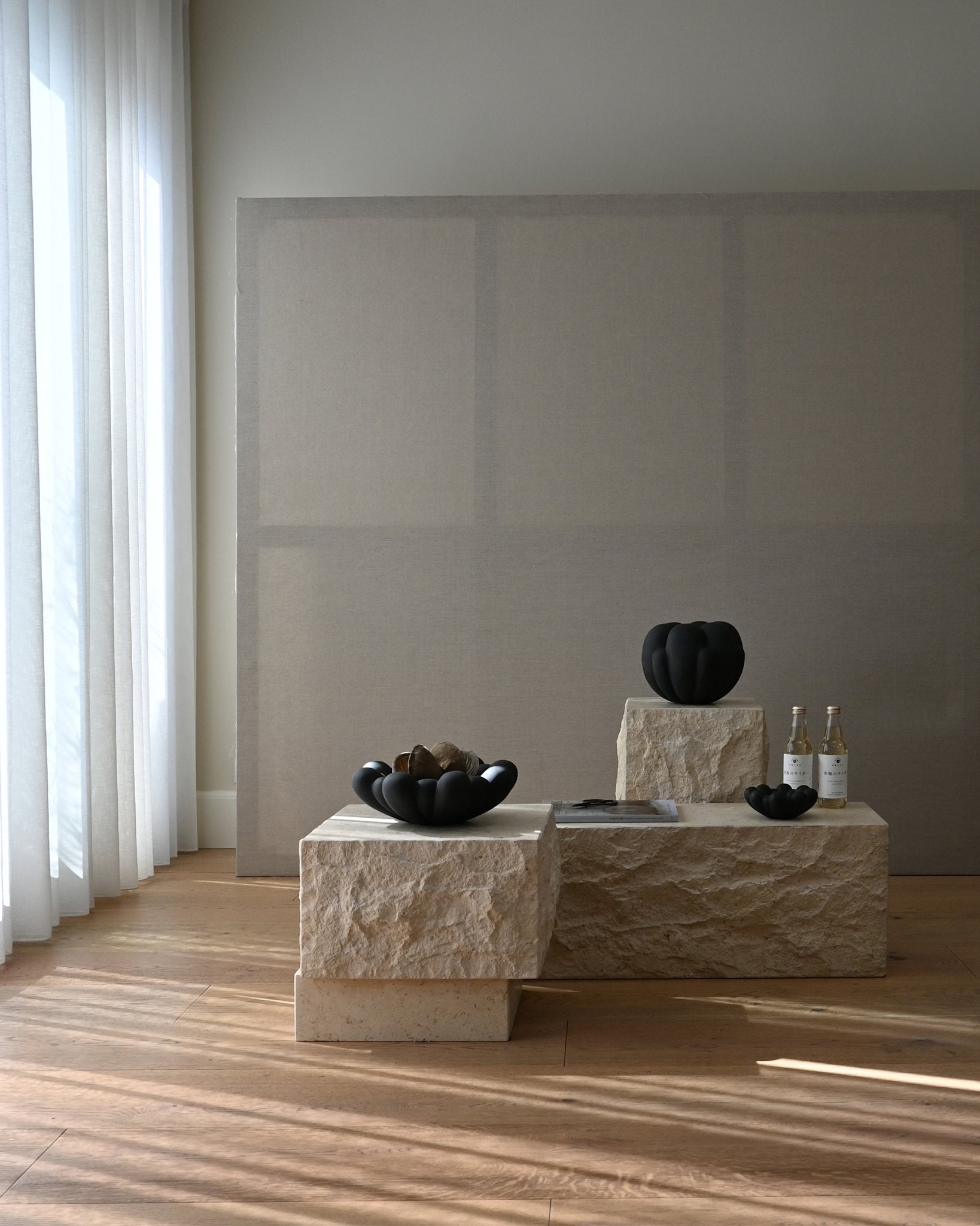 101 Copenhagen - Temple Coffee Table, Tall - Limestone - Table