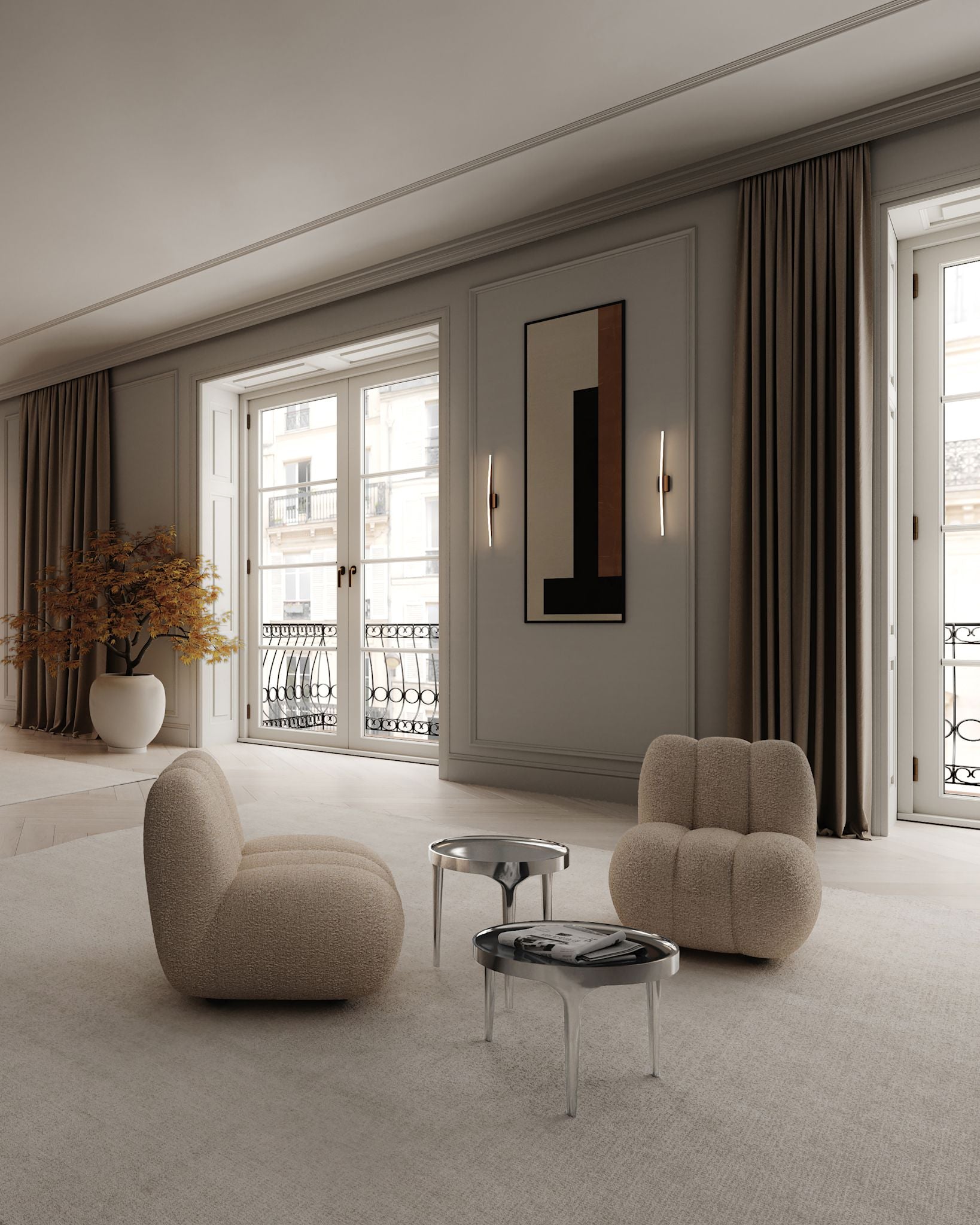 101 Copenhagen - Phantom Table, Low - Chrome - Coffee or Side Table