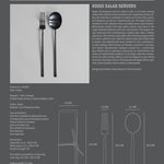 101 Copenhagen - Kogei Salad Servers - Black - Salad Servers
