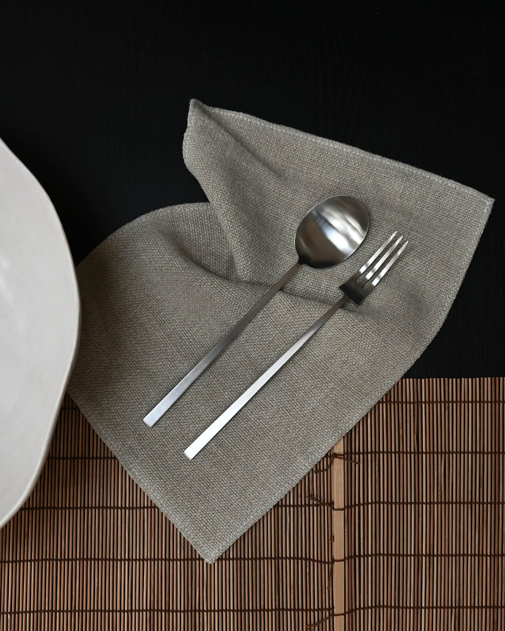 101 Copenhagen - Kogei Salad Servers - Brushed Steel - Salad Servers