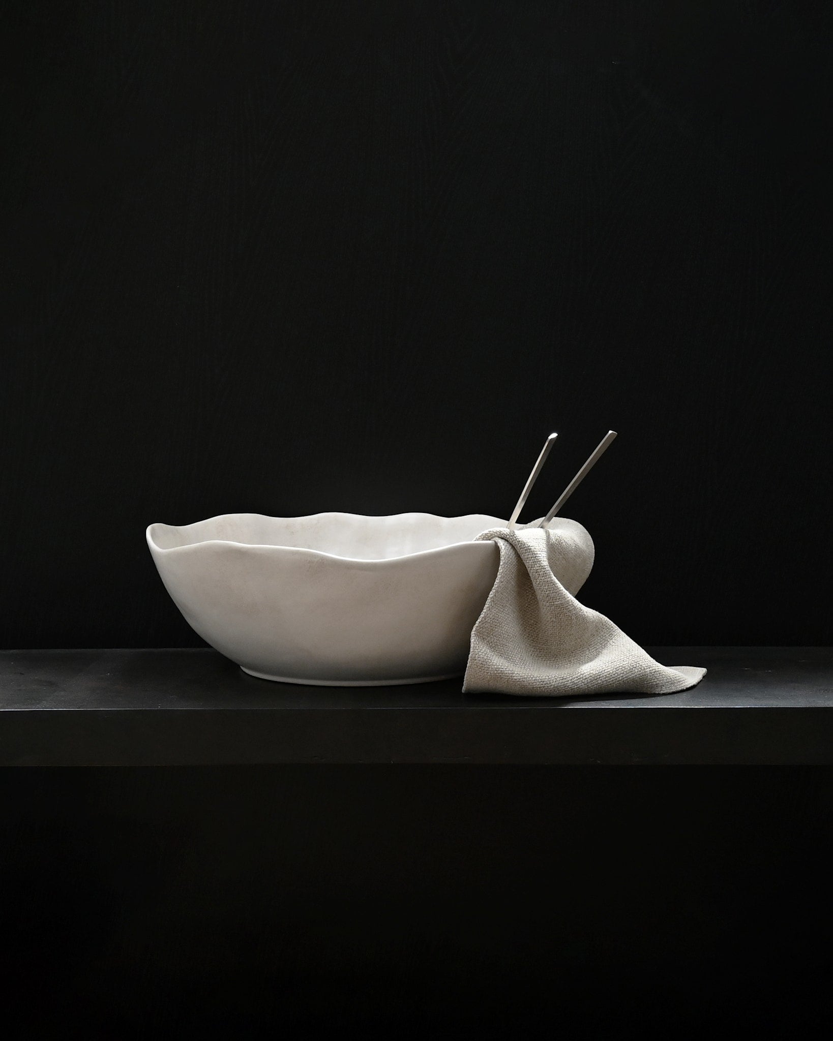 101 Copenhagen - Kogei Salad Servers - Brushed Steel - Salad Servers