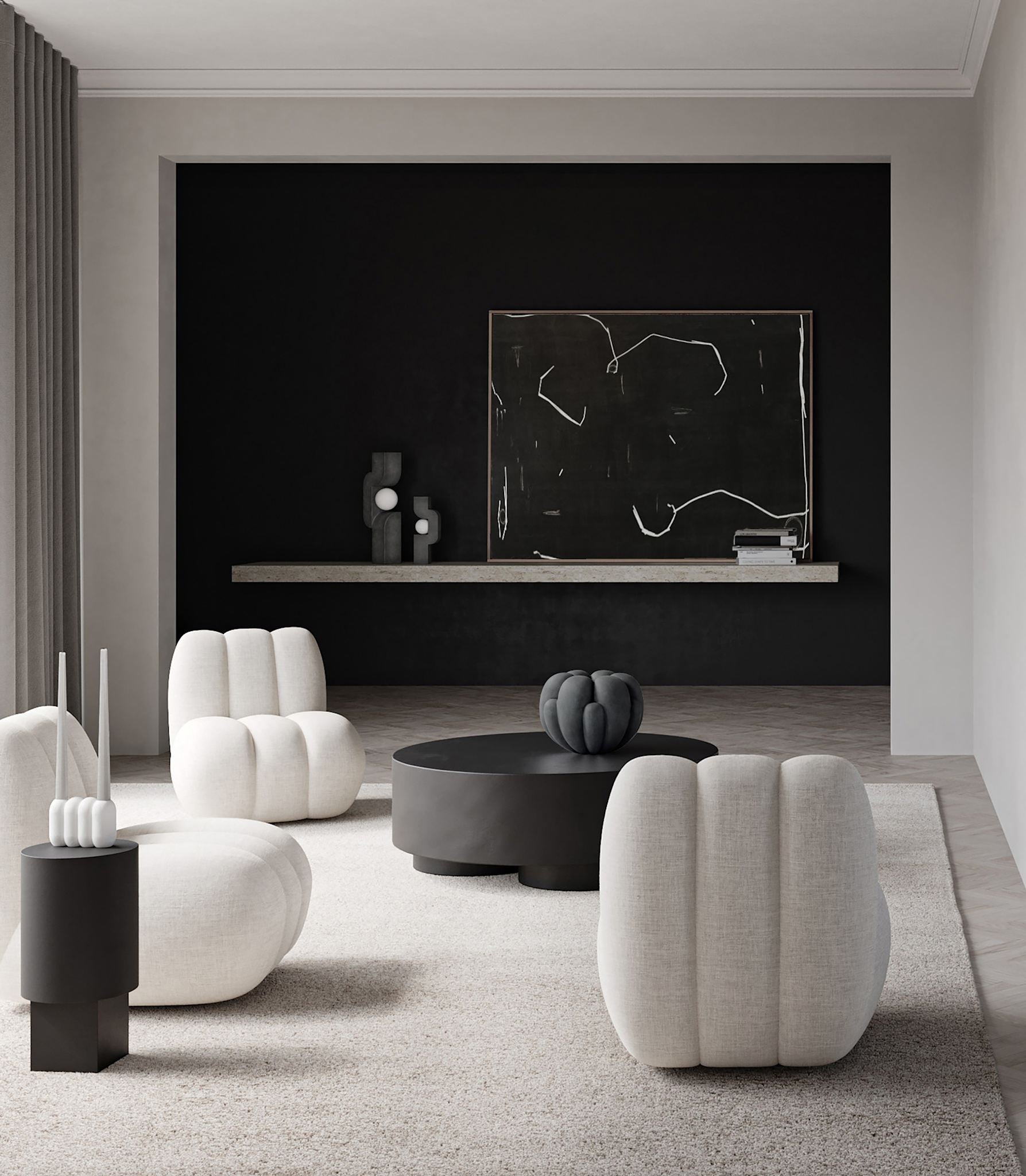 101 Copenhagen - Bloom Vase, Mini - Dark Grey - Vase