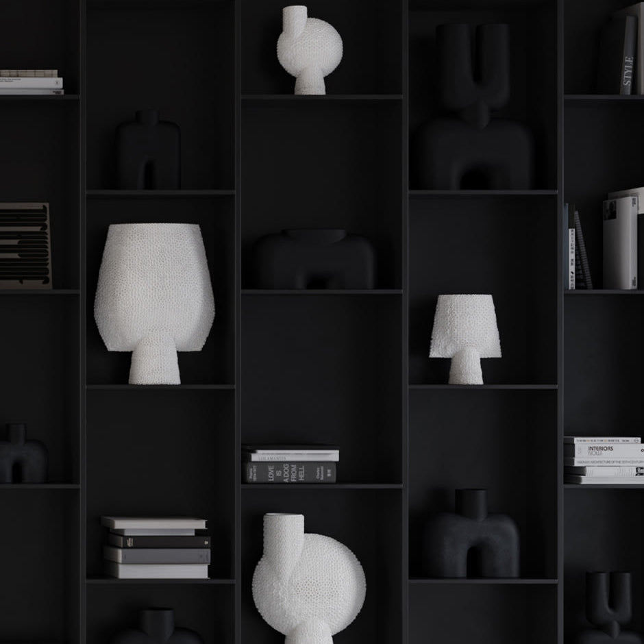 101 Copenhagen - Sphere Vase Square Shisen, Mini - Bone White - Vase