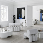 101 Copenhagen - Big Foot Table, Low - Bone White - Coffee or Side Table