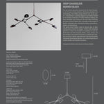 101 Copenhagen - Drop Chandelier - Burned Black (5m) - Chandelier