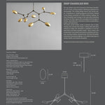 101 Copenhagen - Drop Chandelier, Mini - Brass (5m) - Chandelier