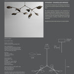 101 Copenhagen - Stingray Chandelier - Bronze (5m) - Chandelier