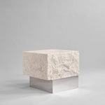 101 Copenhagen - Temple Coffee Table, Low - Chrome / Limestone - Table