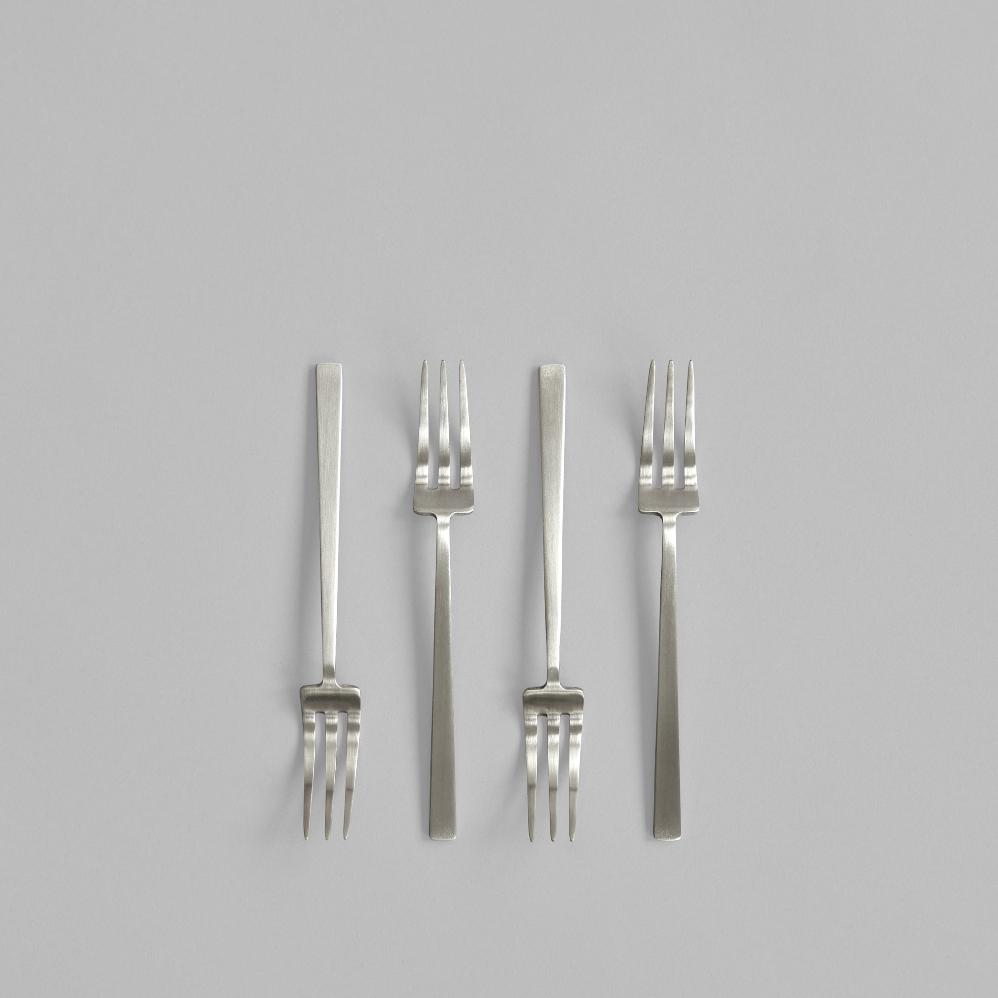 101 Copenhagen - Kogei Dessert Fork - Brushed Steel - Cutlery set