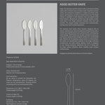 101 Copenhagen - Kogei Butter Knife - Brushed Steel - Cutlery butter knife set