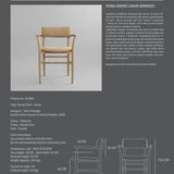 101 Copenhagen - Nama Dining Chair, Armrest - Nubuck - Dining Chair