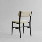 101 Copenhagen - Nama Dining Chair, Coffee Black - Linen - Dining Chair
