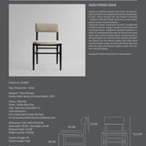 101 Copenhagen - Nama Dining Chair, Coffee Black - Linen - Dining Chair