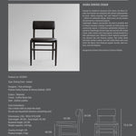 101 Copenhagen - Nama Dining Chair, Coffee Black  - Aniline leather black - Dining Chair