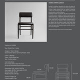 101 Copenhagen - Nama Dining Chair, Coffee Black  - Aniline leather black - Dining Chair