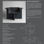 Brutus Lounge Chair - Coffee style sheet