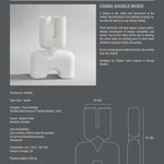 101 Copenhagen - Cobra Vase Double, Medio - Bubble White - Vase