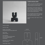 101 Copenhagen - Cobra Vase Double, Mini - Black - Vase