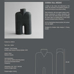 101 Copenhagen - Cobra Vase Tall, Medio - Black - Vase