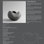 101 Copenhagen - Curve Bowl, Big - Dark Grey - Ceramic bowl