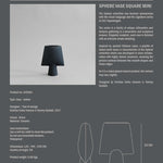 101 Copenhagen - Sphere Vase Square, Mini - Black - Vase