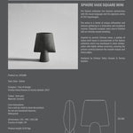 101 Copenhagen - Sphere Vase Square, Mini - Dark Grey - Vase