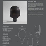 101 Copenhagen - Clam Table Lamp - Burned Black - Table Lamp