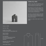 101 Copenhagen - Cobra Vase Tall, Mini - Dark Grey - Vase