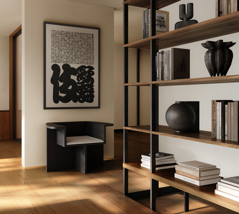 101 Copenhagen Brutus Lounge Chair, Cobra vase, Offset vase and Lotus vase 