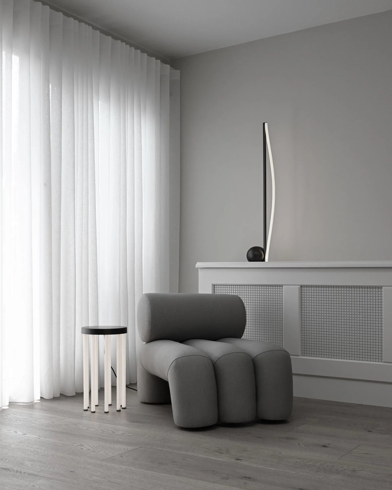 101 Copenhagen Bow lamps and Fuko lounge chair