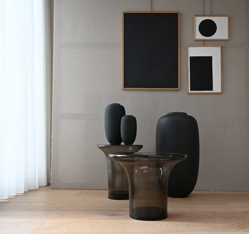 101 Copenhagen Glass Trumpet tables and Slim Sunao Vases