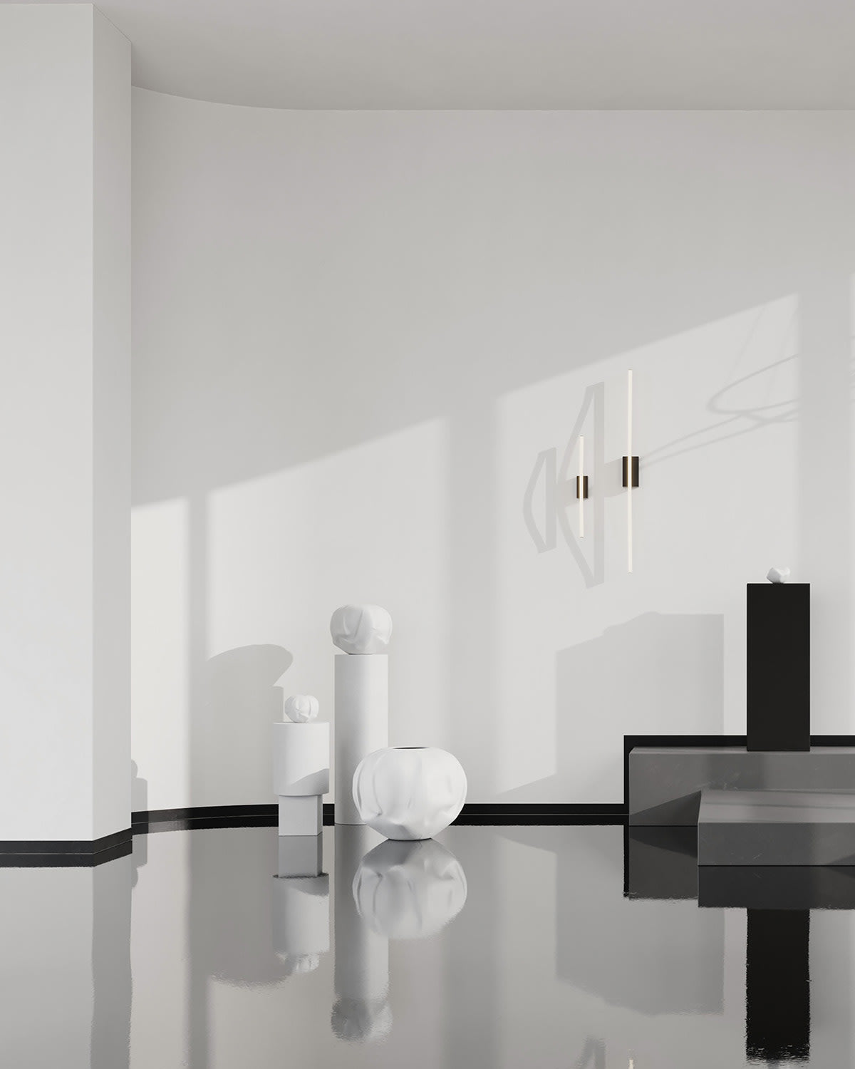 101 Copenhagen - Column Table - Bone White - Side Table