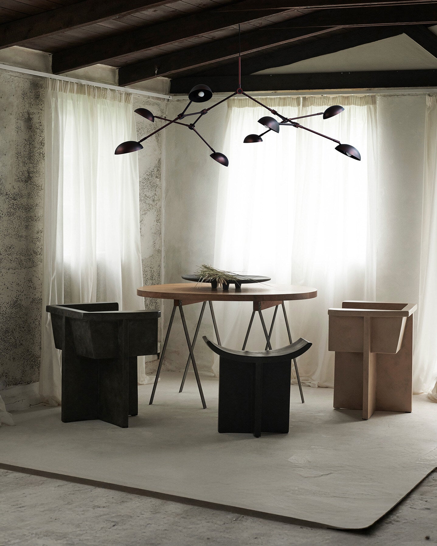 101 Copenhagen - Drop Chandelier - Burned Black (5m) - Chandelier