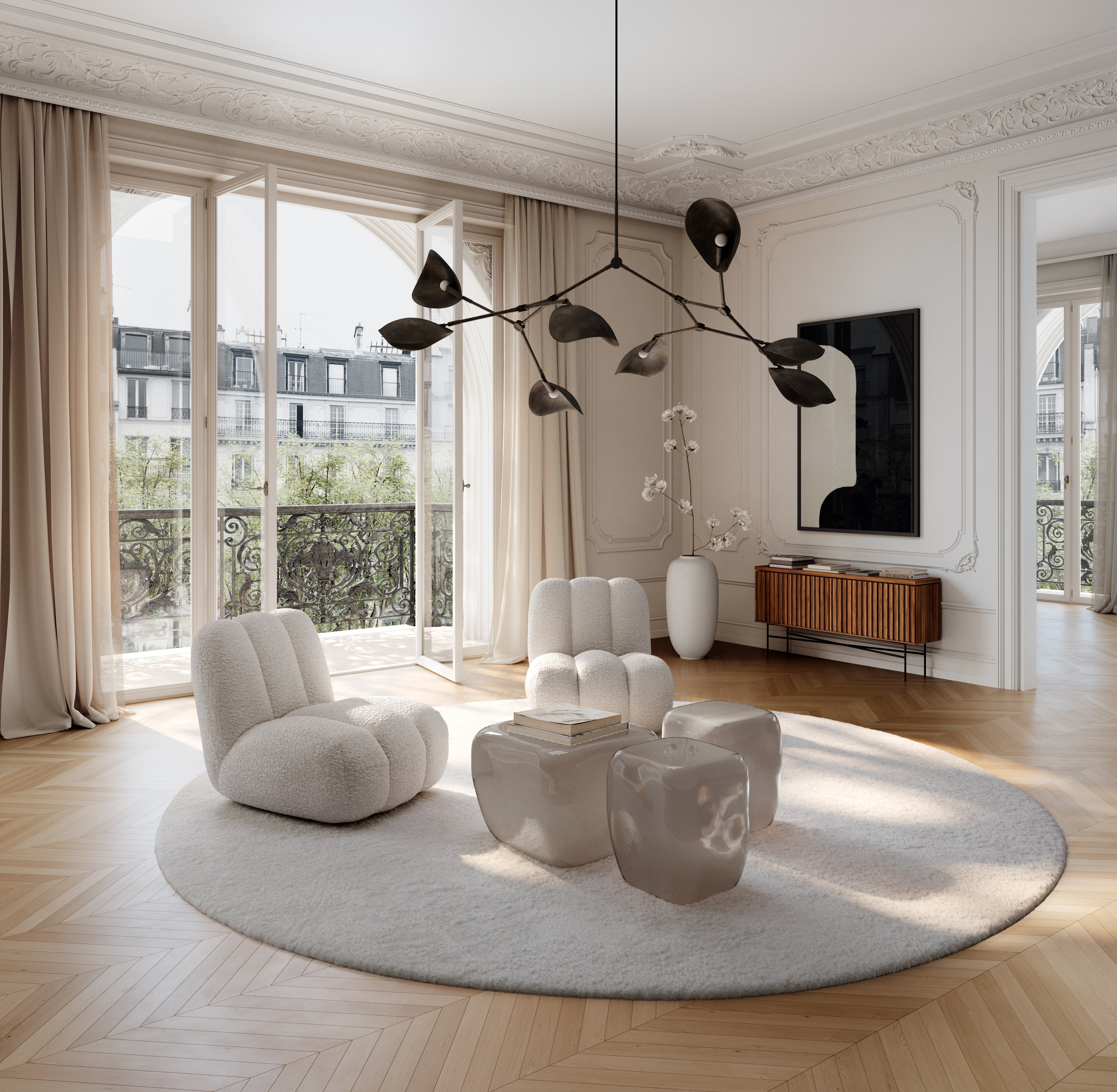 101 Copenhagen - Stingray Chandelier - Bronze (5m) - Chandelier