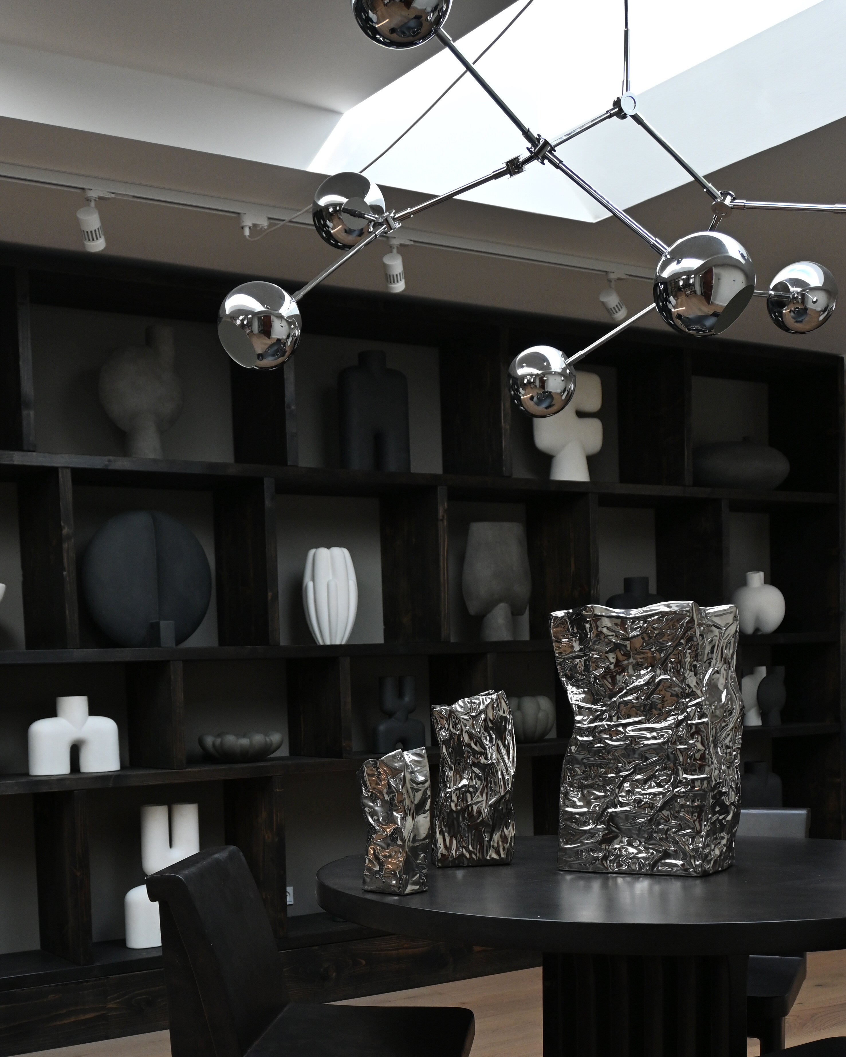 101 Copenhagen - Drop Chandelier Globe - Chrome (5m) - Chandelier