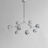 101 Copenhagen - Drop Chandelier Globe, Mini - Chrome (5m) - Chandelier