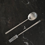 101 Copenhagen - Kogei Salad Servers - Brushed Steel - Cutlery