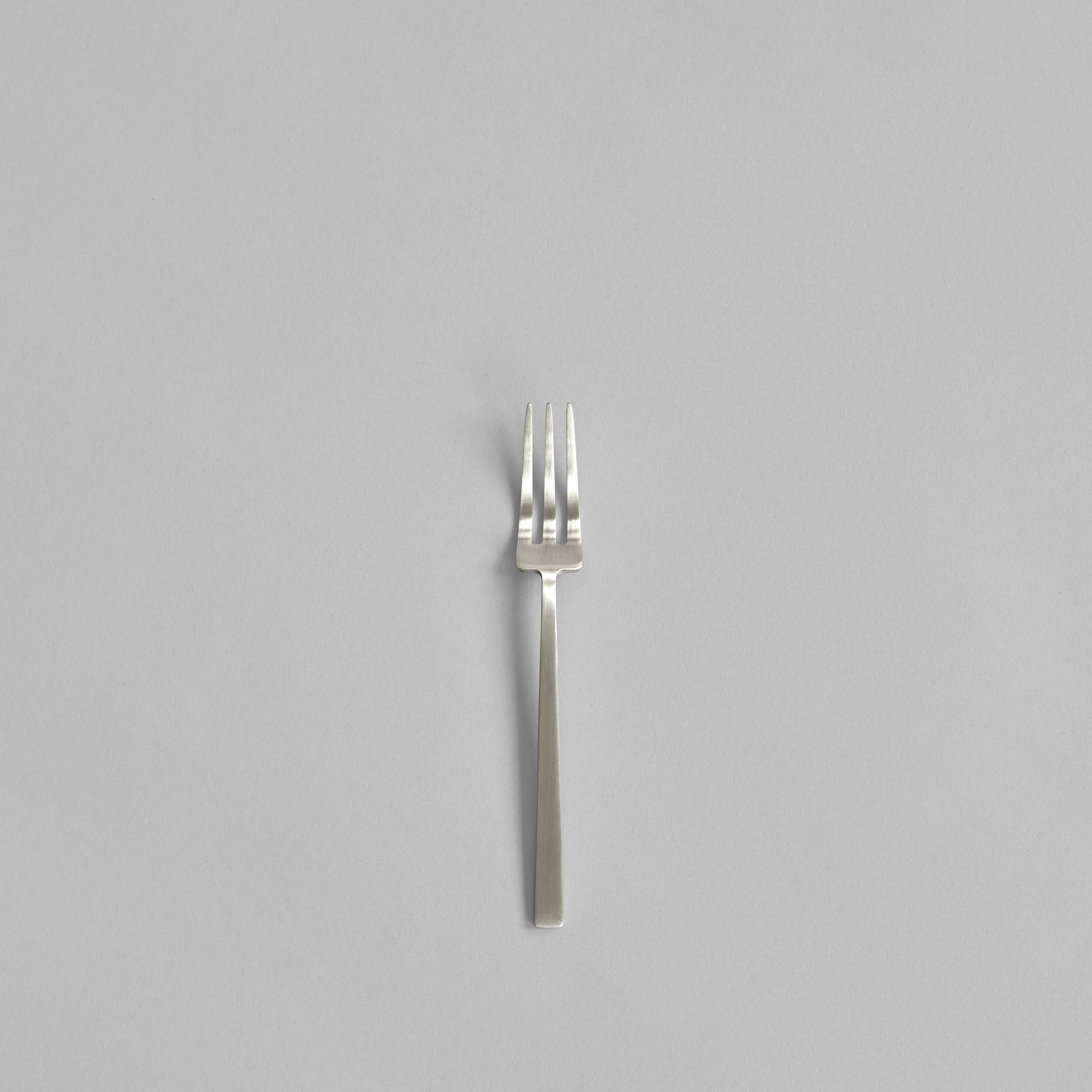 101 Copenhagen - Kogei Dessert Fork - Brushed Steel - Cutlery