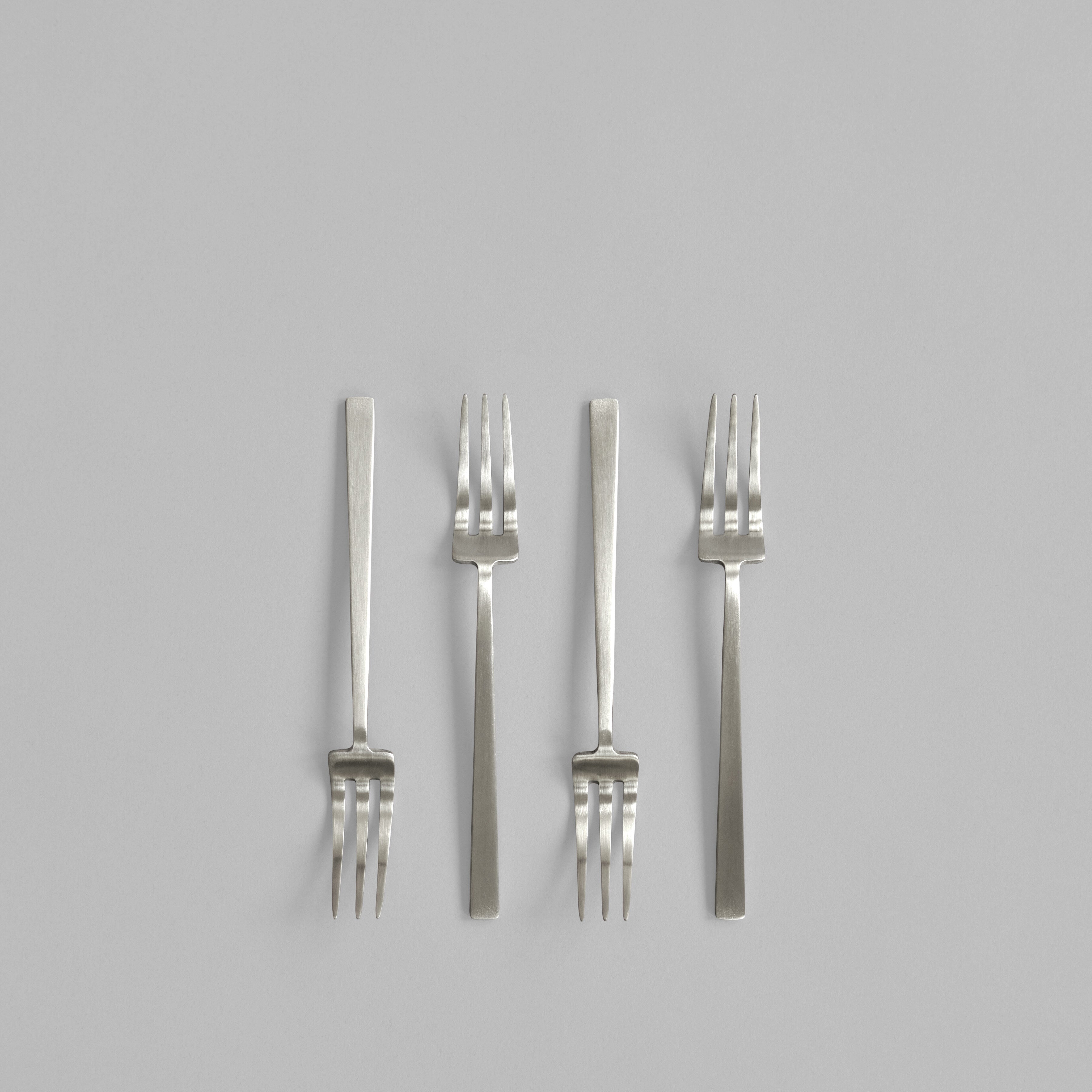 101 Copenhagen - Kogei Dessert Fork - Brushed Steel - Cutlery