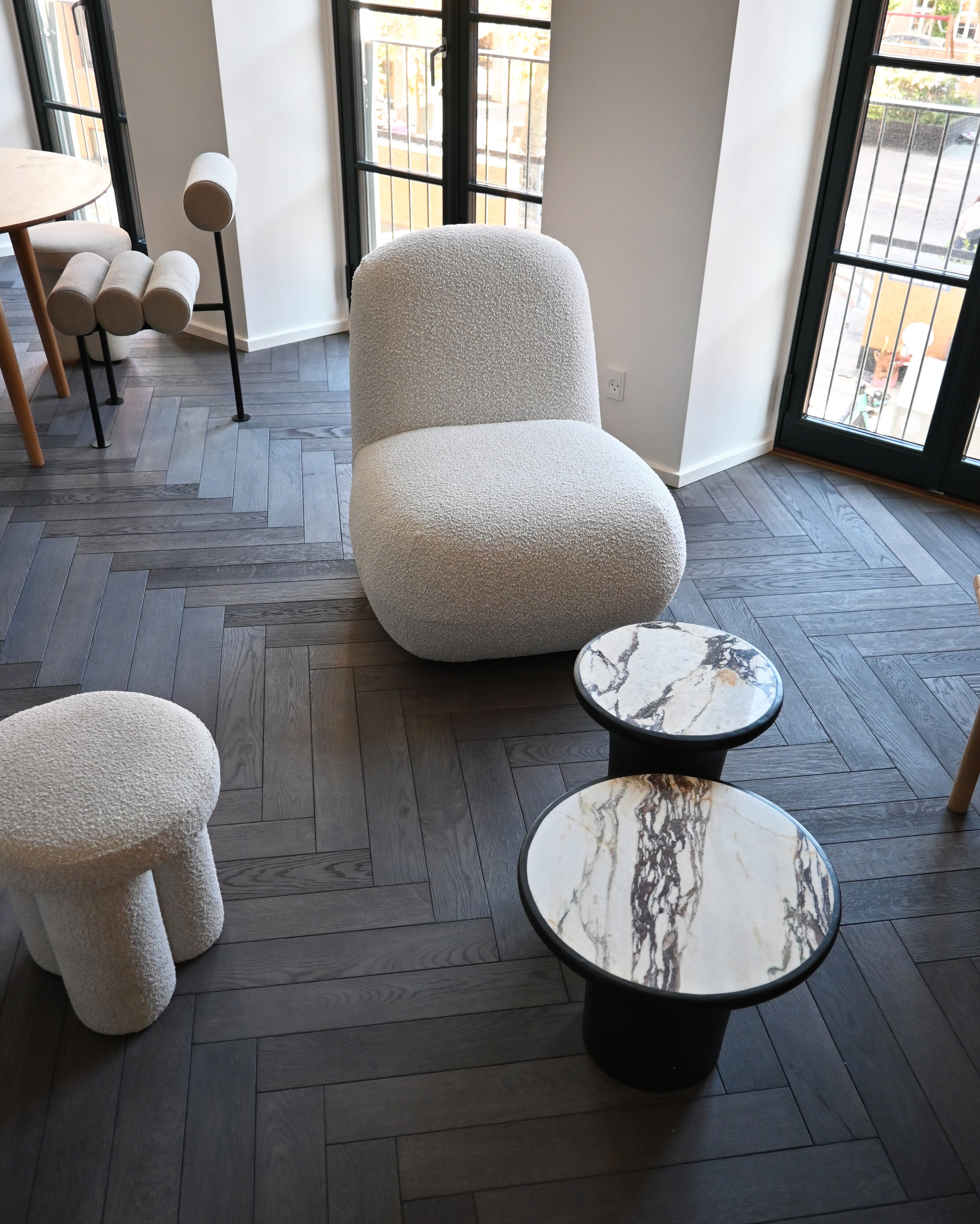 101 Copenhagen - Trumpet Table, Low - Calacatta - Coffee Table