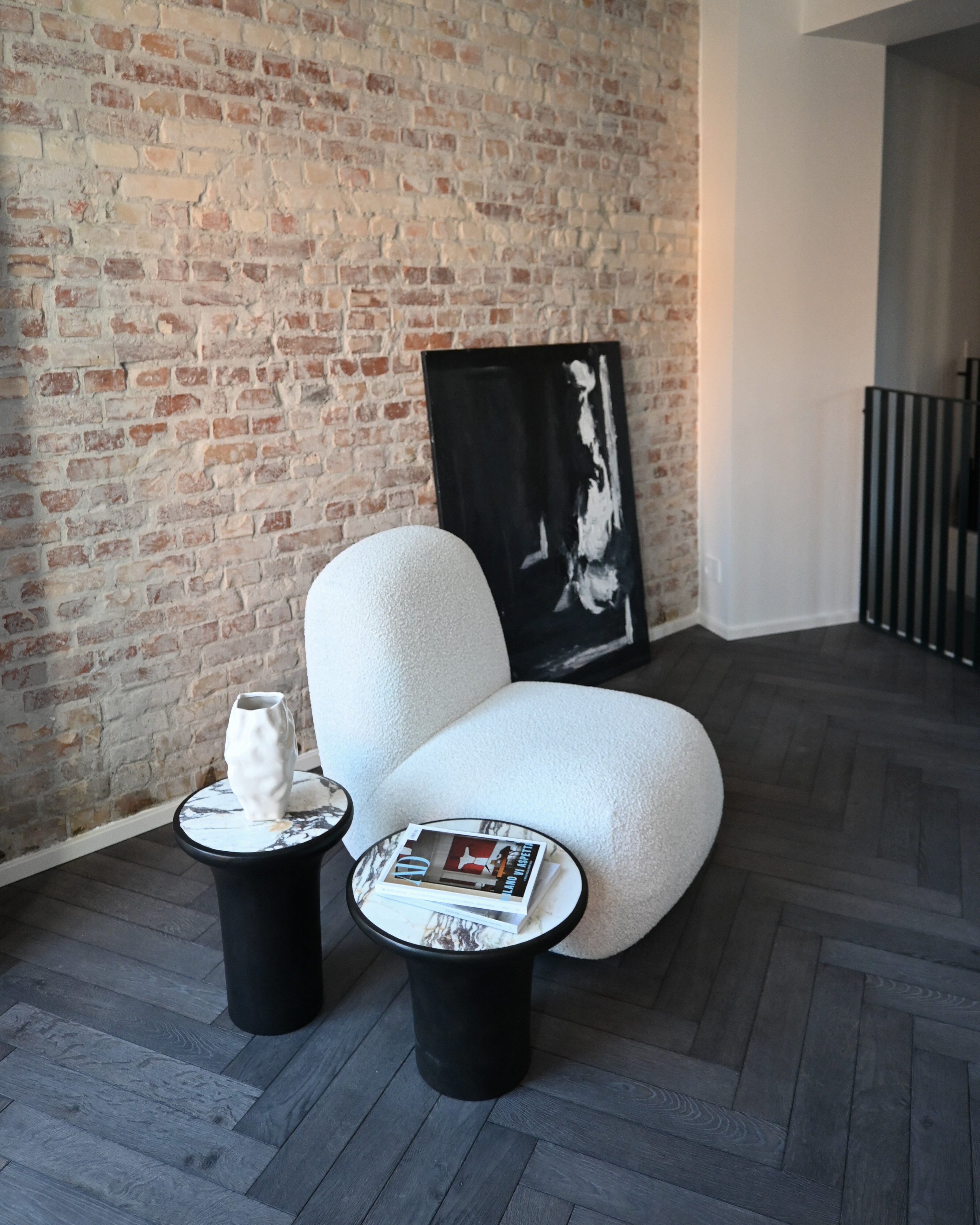 101 Copenhagen - Trumpet Table, Low - Calacatta - Coffee Table