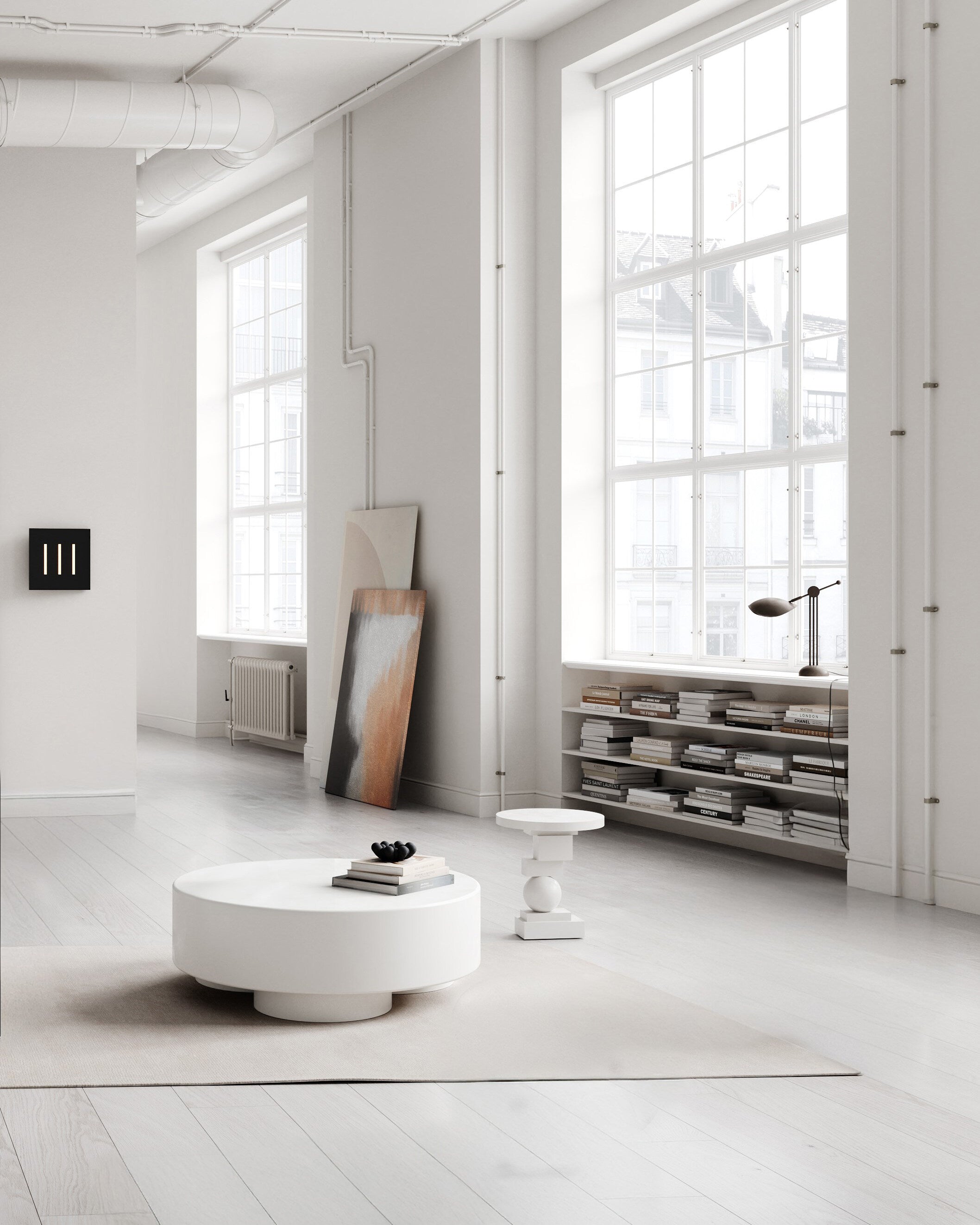 101 Copenhagen - Big Foot Coffee Table, Big - Bone White - Coffee Table